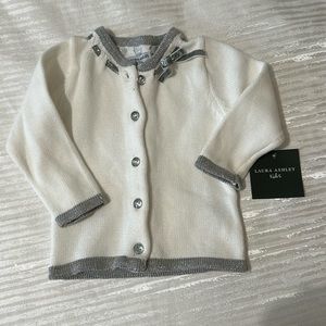 NWT White and Silver Cardigan